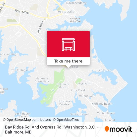 Bay Ridge Rd. And Cypress Rd. map