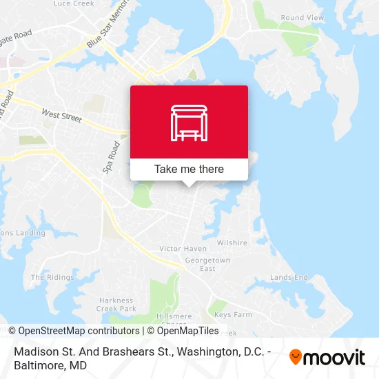 Madison St. And Brashears St. map