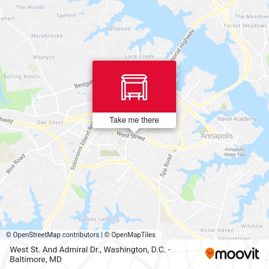 West St. And Admiral Dr. map