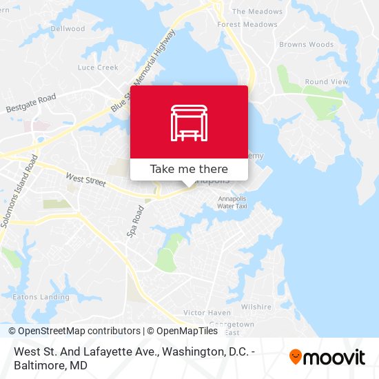 Mapa de West St. And Lafayette Ave.