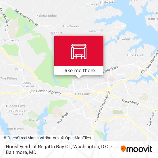 Housley Rd. at Regatta Bay Ct. map