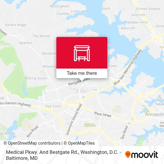 Medical Pkwy. And Bestgate Rd. map