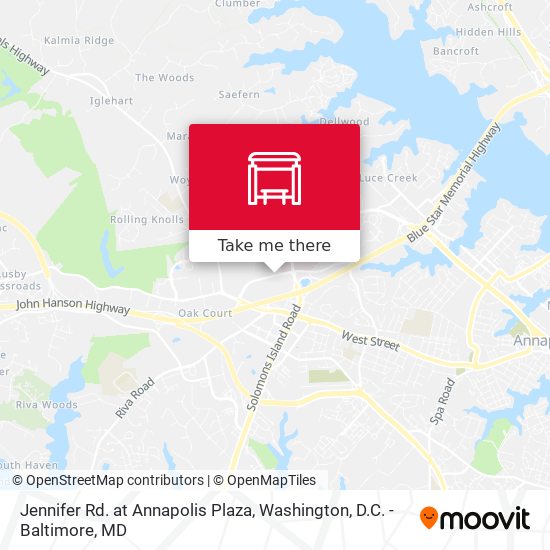 Mapa de Jennifer Rd. at Annapolis Plaza