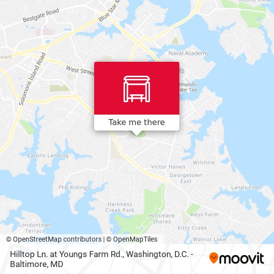 Mapa de Hilltop Ln. at Youngs Farm Rd.