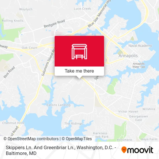 Skippers Ln. And Greenbriar Ln. map