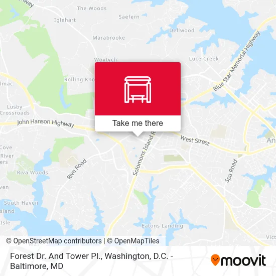 Forest Dr. And Tower Pl. map