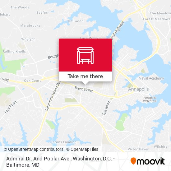 Admiral Dr. And Poplar Ave. map