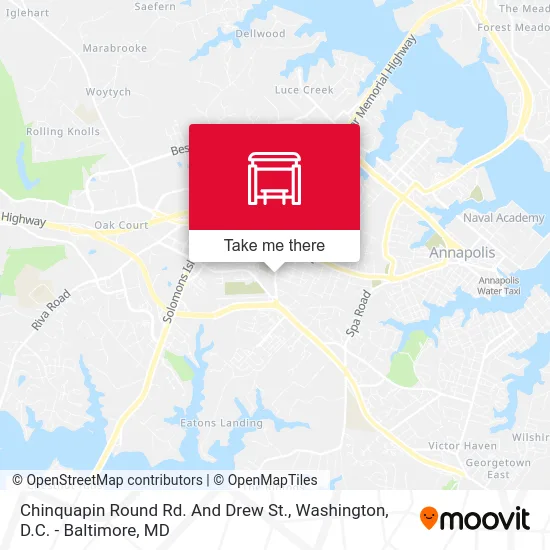 Chinquapin Round Rd. And Drew St. map