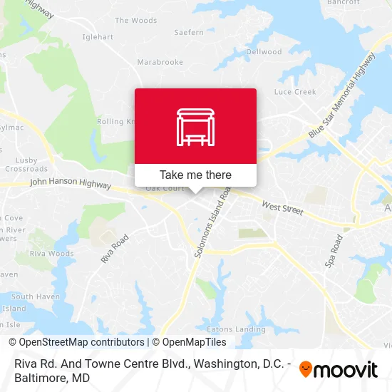 Riva Rd. And Towne Centre Blvd. map