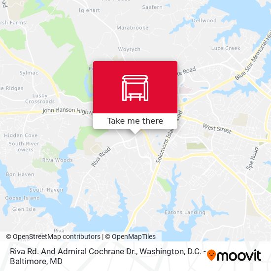 Riva Rd. And Admiral Cochrane Dr. map