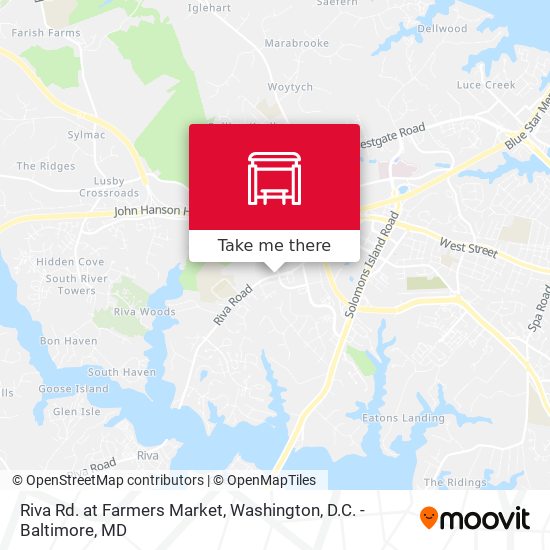 Riva Rd. at Farmers Market map