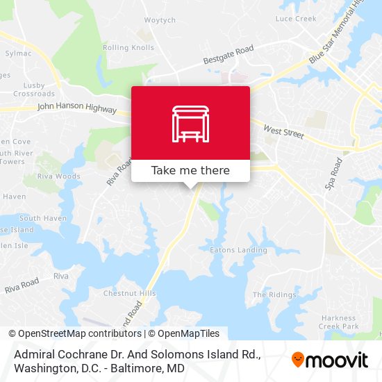 Admiral Cochrane Dr. And Solomons Island Rd. map