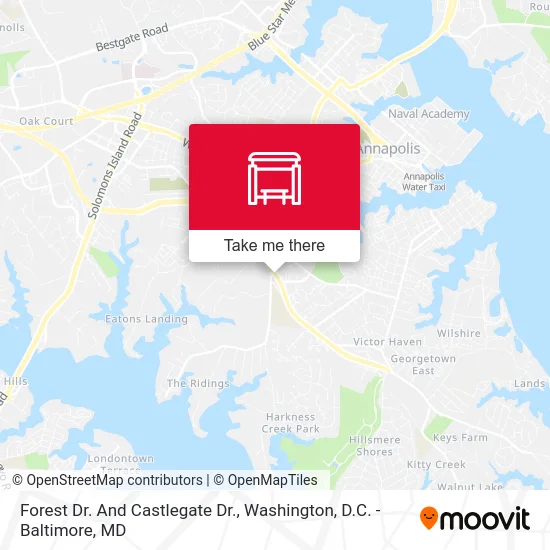 Forest Dr. And Castlegate Dr. map