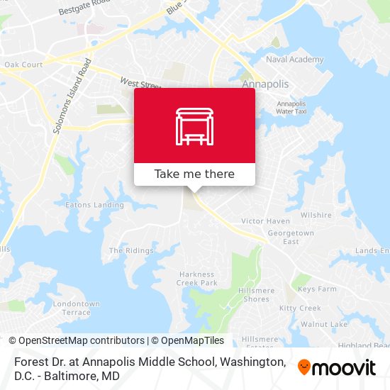 Mapa de Forest Dr. at Annapolis Middle School