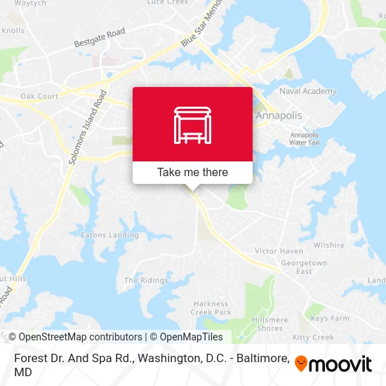 Forest Dr. And Spa Rd. map
