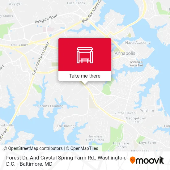 Forest Dr. And Crystal Spring Farm Rd. map