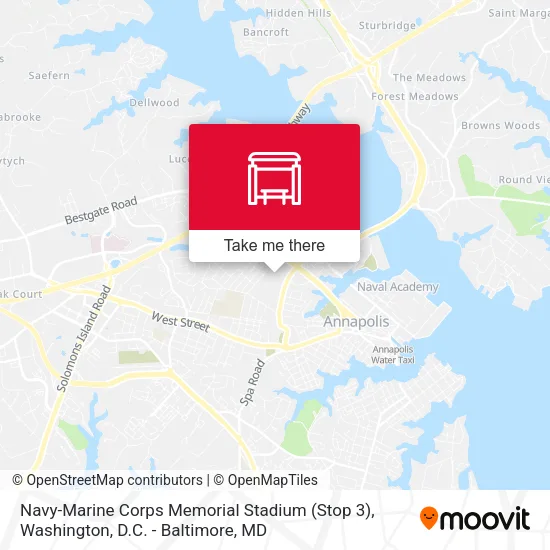 Navy-Marine Corps Memorial Stadium (Stop 3) map