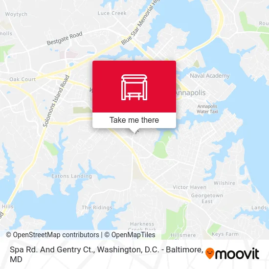 Spa Rd. And Gentry Ct. map