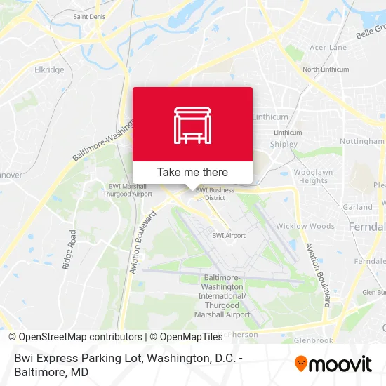 Bwi Express Parking Lot map