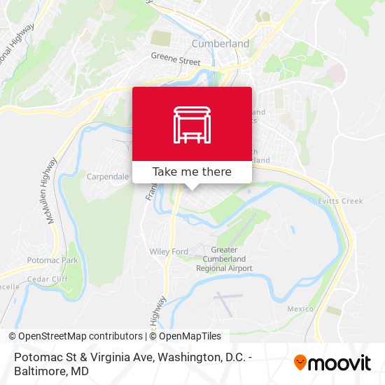 Potomac St & Virginia Ave map