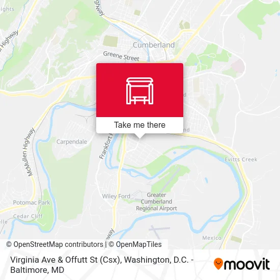 Virginia Ave & Offutt St (Csx) map