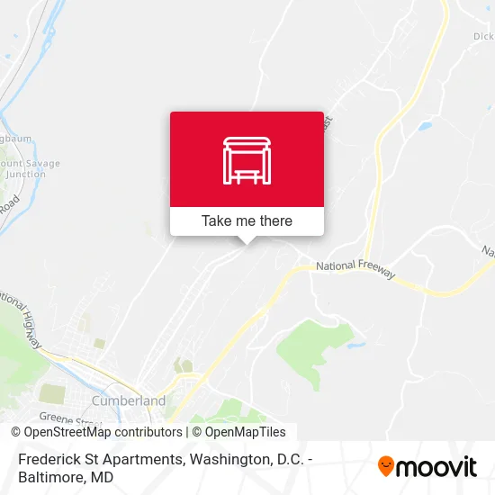 Frederick St Apartments map