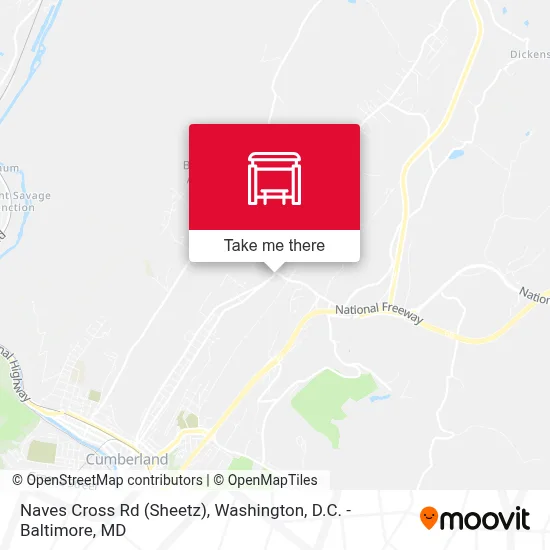 Naves Cross Rd (Sheetz) map