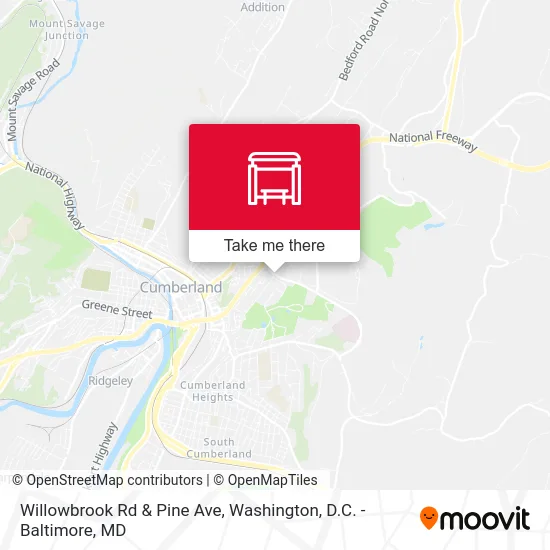 Willowbrook Rd & Pine Ave map