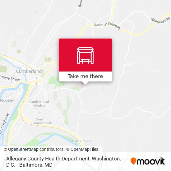 Mapa de Allegany County Health Department