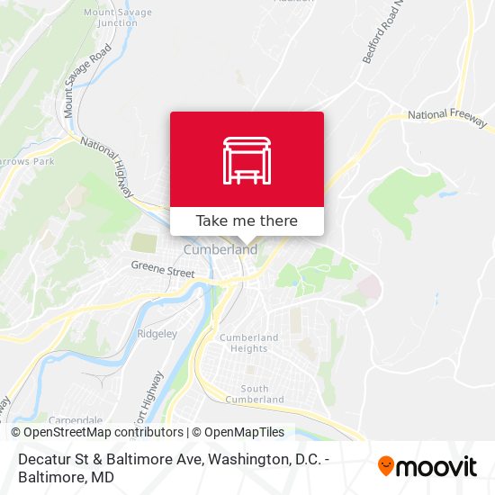 Mapa de Decatur St & Baltimore Ave