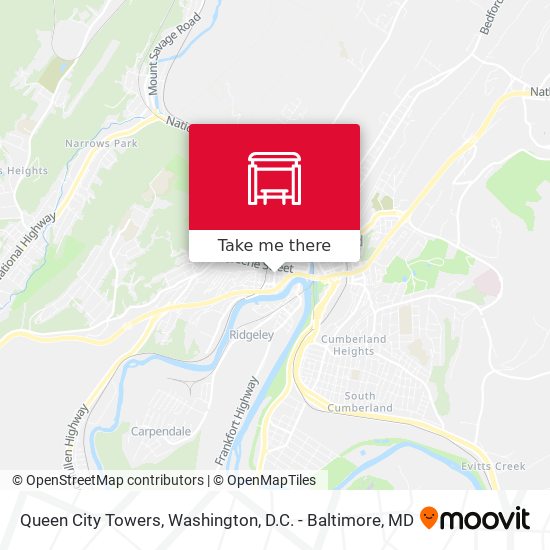 Mapa de Queen City Towers