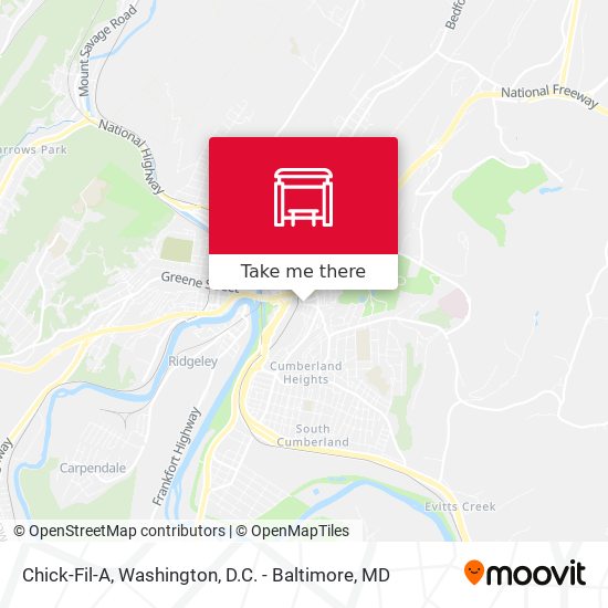 Chick-Fil-A map