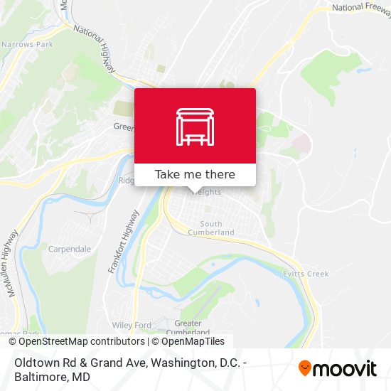 Mapa de Oldtown Rd & Grand Ave