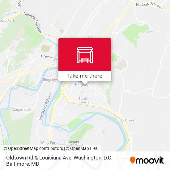 Mapa de Oldtown Rd & Louisiana Ave