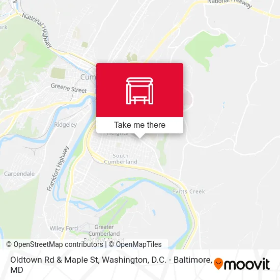 Oldtown Rd & Maple St map