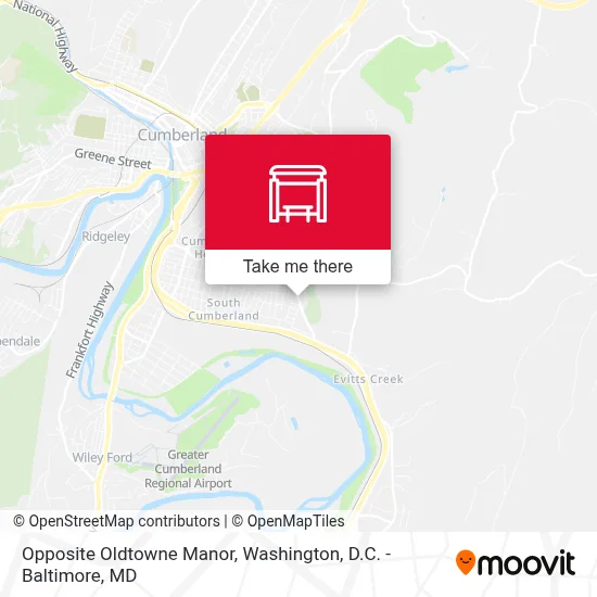 Opposite Oldtowne Manor map