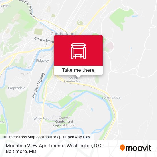 Mountain View Apartments map