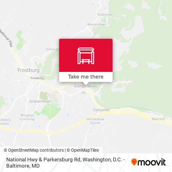 Mapa de National Hwy & Parkersburg Rd