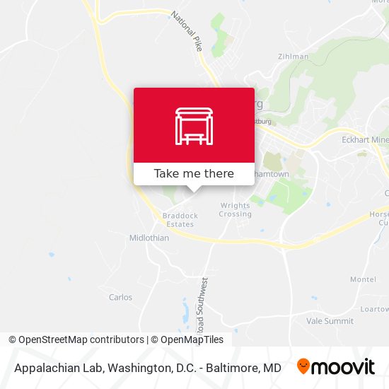 Appalachian Lab map