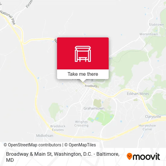 Broadway & Main St map