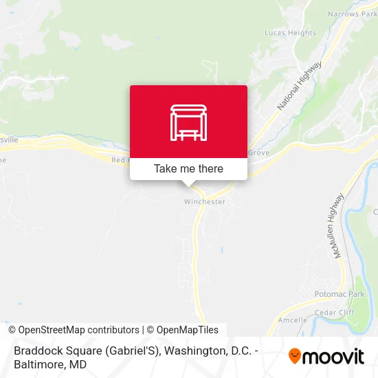 Braddock Square (Gabriel'S) map
