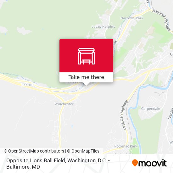 Mapa de Opposite Lions Ball Field