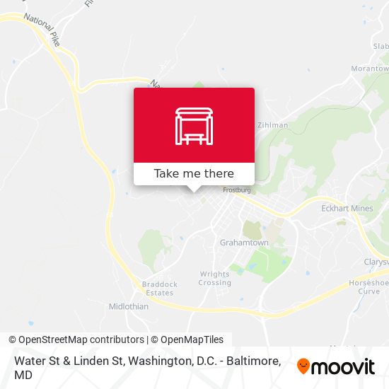 Water St & Linden St map