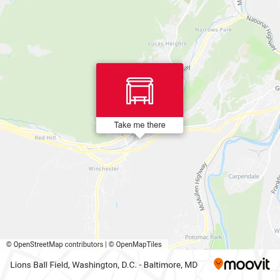 Lions Ball Field map