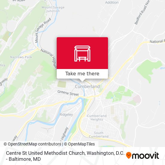 Centre St United Methodist Church map