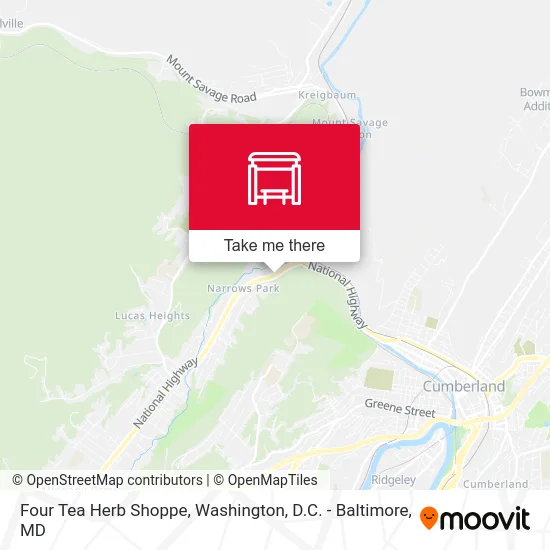 Four Tea Herb Shoppe map