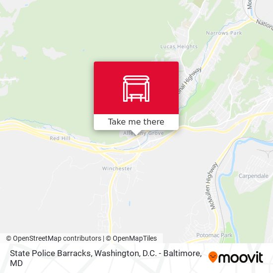 State Police Barracks map