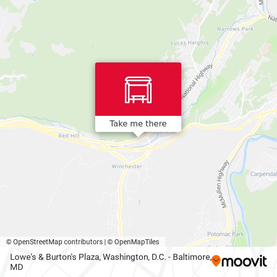 Lowe's & Burton's Plaza map