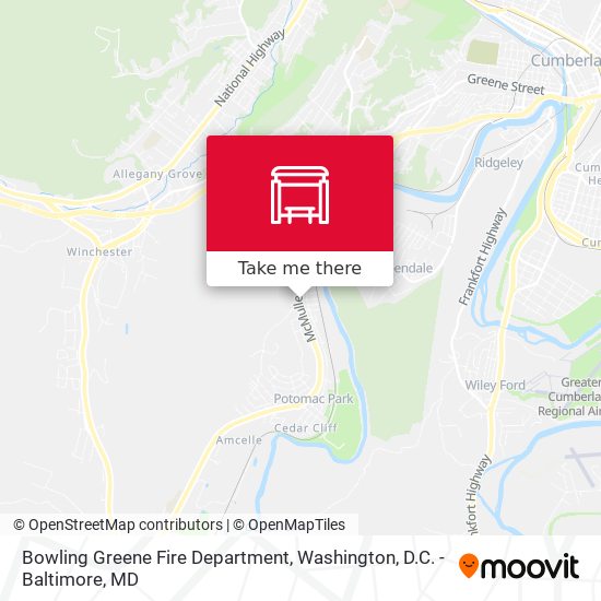 Mapa de Bowling Greene Fire Department