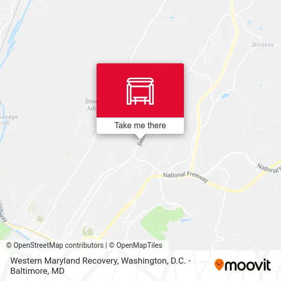 Western Maryland Recovery map